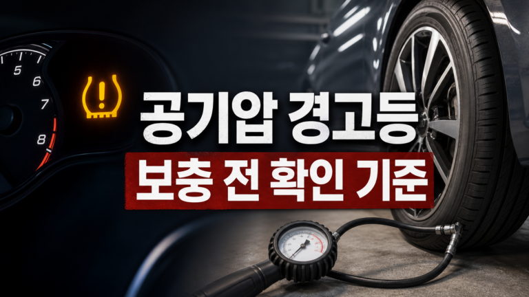 타이어 공기압 경고등 원인을 확인하는 관련 글 대표이미지